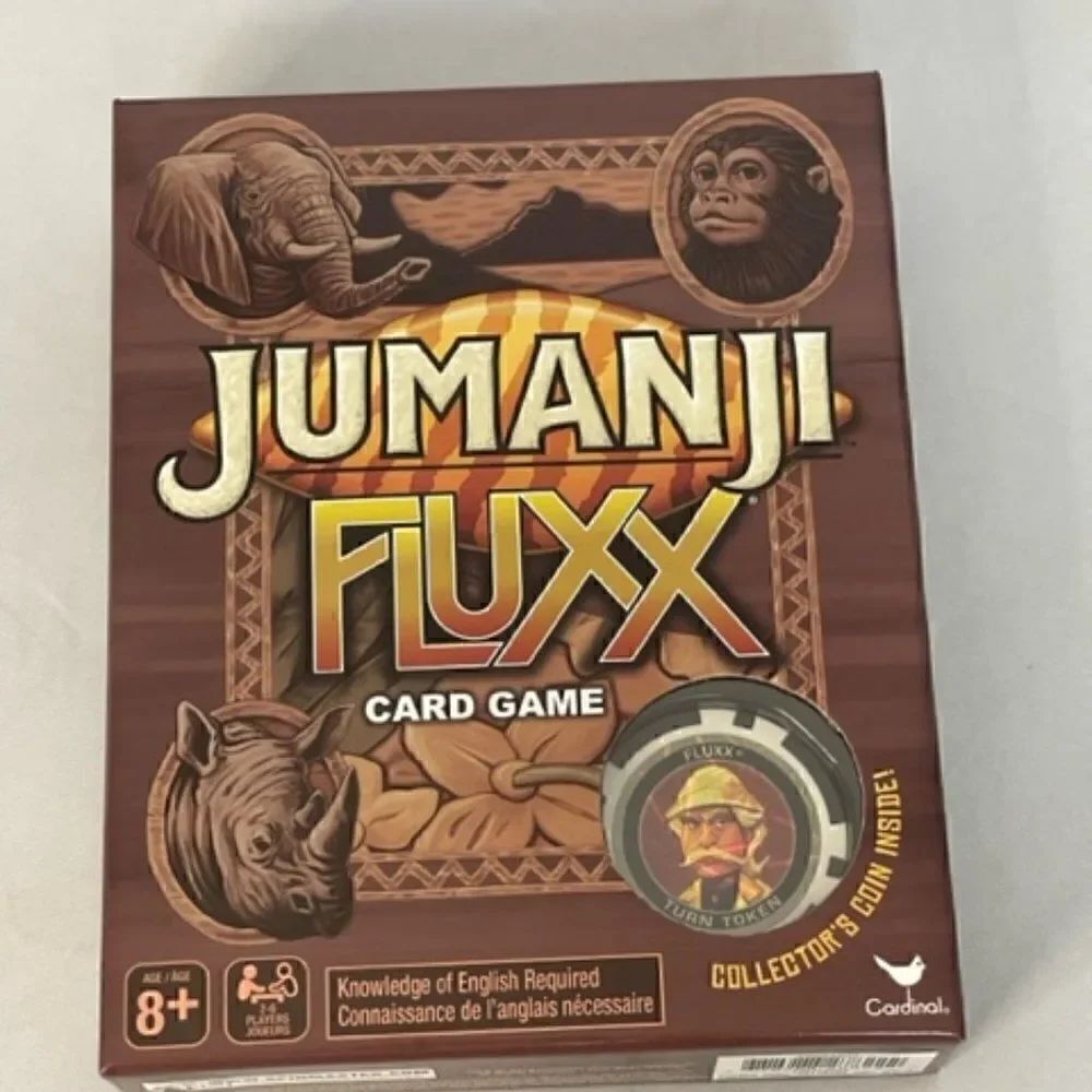 JumanjiโFluxxโCardย GameโwithโCollector'sโCoinโInsideโNewโSealedโinโBoxโExcellent